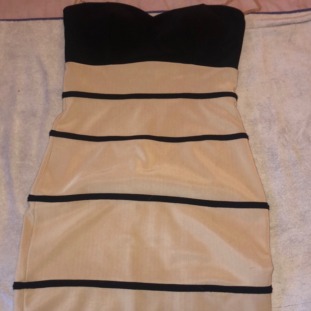 Black and nude dress